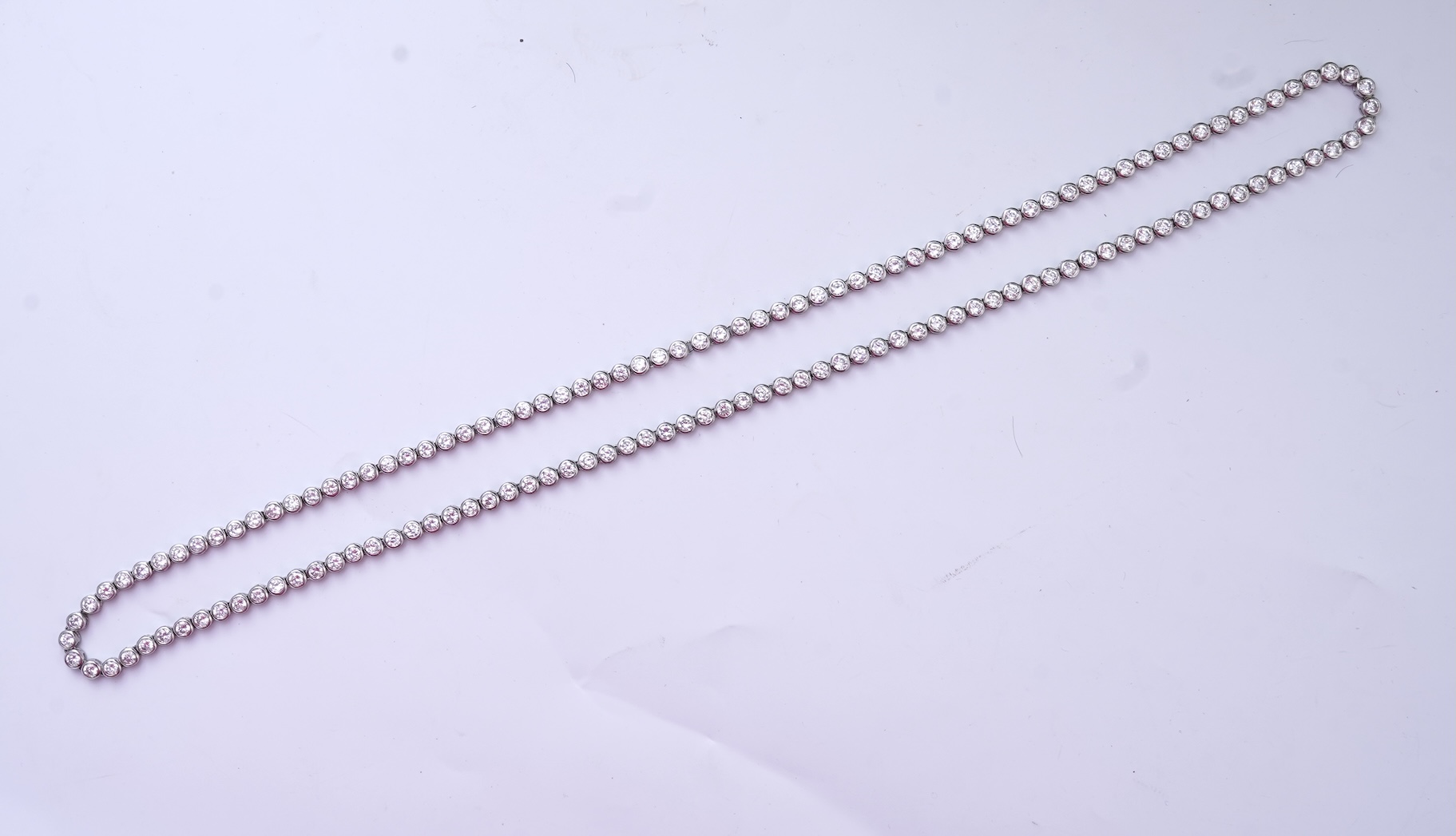 A cubic zirconia demi-parure